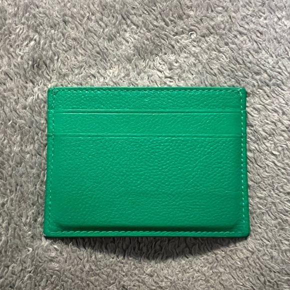 Balenciaga Cash Logo Leather Card Case - Picture 4 of 4